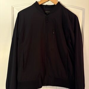 Banana Republic Deep black bomber jacket  Apparel